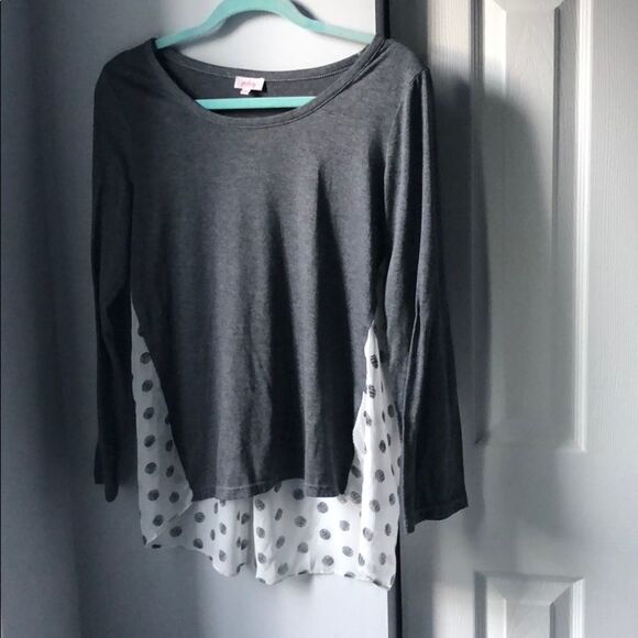 Pixley Mixed Fabric Pattern Back Shirt- M - Picture 1 of 5